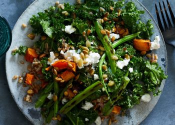 Farro, Kale & Squash Salad