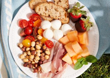 Prosciutto, Mozzarella & Melon Plate
