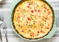 Ham & Cheese Quiche with Cauliflower Crust
