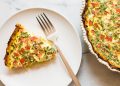 Tomato & Feta Quiche with Spaghetti Squash Crust