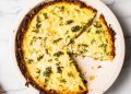 Broccoli-Cheddar Quiche with Sweet Potato Crust