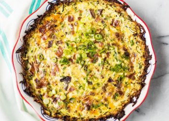 Quiche Lorraine with Zucchini Crust
