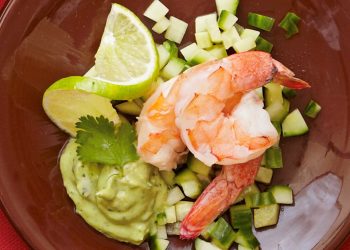 Shrimp and Cucumber Salad with Creamy Avocado Dressing