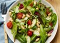 Tomato, Cucumber & White-Bean Salad with Basil Vinaigrette