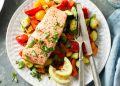 Simple Grilled Salmon & Vegetables