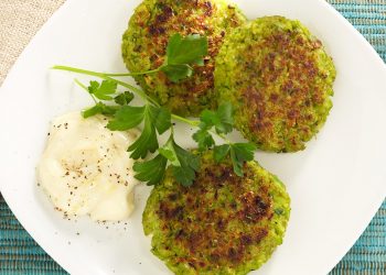 Edamame Falafel with Lemon Aioli