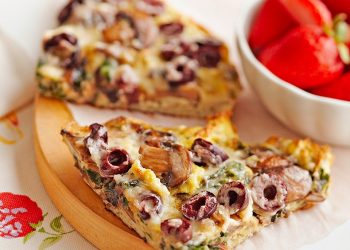 Mushroom-Olive Frittata