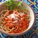 Romesco Sauce with Whole-Grain Pasta & Parmesan
