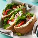 Greek Chicken & Cucumber Pita Sandwiches with Yogurt Sauce